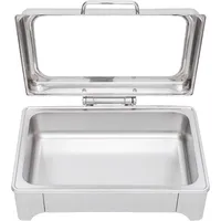 110V/60Hz Elektrische Chafing Dish Buffetset RVS 9L Professioneel Commercieel Europees Model Party Buffet Warmer Hotels