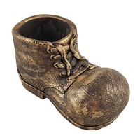 Pot de fleurs en ciment fait main sur mesure en forme de chaussure pour décoration intérieure et jardin