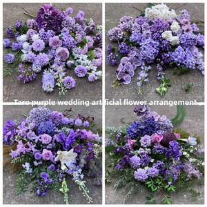 Fleurs artificielles violettes en gros pour la décoration de mariages et de fêtes à domicile - Product Image 2