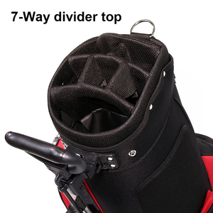 Dericsson Lady Wheeled <b>Golf</b> Stand Bag 7-Way Divider&Double Shoulder Straps <b>Golf</b> Bag with Wheels and Stand Custom Logo Supported - Product Image 4