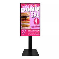 Affichage publicitaire Vertical écran LCD fenêtre haute luminosité 500-3500 nits vitrine de magasin lecteur au sol affichage numérique