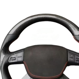 Volant de voiture en fibre de carbone et Alcantara avec LED pour <span class=keywords><strong>Skoda</strong></span> Karoq <span class=keywords><strong>Octavia</strong></span> Mk3 <span class=keywords><strong>Vrs</strong></span> 2 3 Mk4 <span class=keywords><strong>Vrs</strong></span> Superb Kodiaq rs Rapid yeti <span class=keywords><strong>2020</strong></span> - Product Image 3