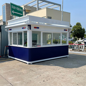Poste de garde en acier résistant aux intempéries pour système de patrouille extérieur - Product Image 1