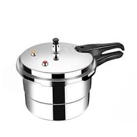 Casserole à pression en alliage d'aluminium pour la maison, qualité alimentaire, triple soupape de sécurité, compatible avec les cuisinières à gaz, ustensiles de cuisine