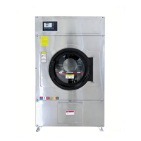 Séchoir industriel 20 kg en acier inoxydable, machine à sécher le linge commerciale, chauffage électrique ou à gaz pour hôtels et hôpitaux