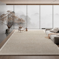 Tapis de salon moderne uni à boucles, résistant aux taches, antidérapant, facile d'entretien, tapis de luxe haut de gamme