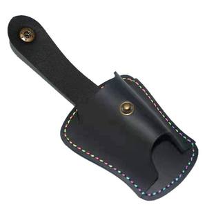 Ztc446 Leather <b>Slingshot</b> Storage Bag Black Durable Waist Bag For Outdoor Shooting Accessories - Product Image 3