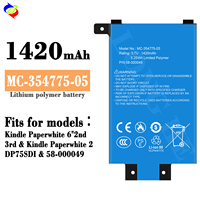 Baterai Li-ion 3.7V 1420mAh MC-354775-05 S13-R1-D untuk Kindle Paperwhite 6 2nd 3rd Kindle Paperwhite 2DP75SDI 58-000049
