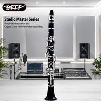 OEM Customizable Popular High Quality 17 Key Eb Clarinet Woodwind Musical Instrument Clarinet with Accessories
