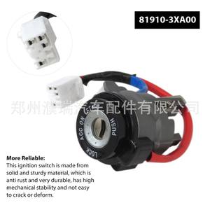 Interrupteur d'allumage Hyundai Elantra 81910-3XA00 2011-2015, serrure de démarrage avec clés - Product Image 4