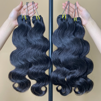 Proveedor de Cabello Vietnamita Natural, Extensiones de Cabello Humano Virgen sin Procesar con Ondas Naturales para Salón