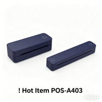 Imprimante thermique portable sans fil A4 ZJ A403 pour l'impression de documents et d'étiquettes, idéale pour les voyages d'affaires, sans encre, batterie 2600 mAh