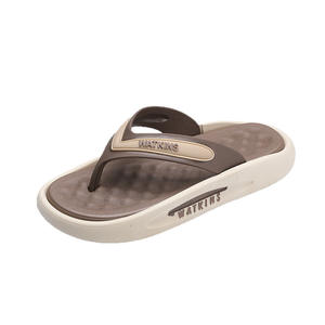 Sandalias Worthington para Hombre, con Diseño Moderno y Estampado, de Cuero, con Punta Abierta, para Playa, con Plantilla de PVC Suave, para Parejas - Product Image 1