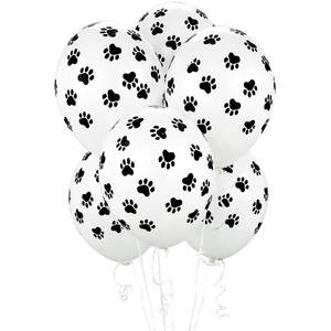 Vendita calda 12 pollici bianco <span class=keywords><strong>cane</strong></span> zampa palloncini in lattice cucciolo impronte mongolfiera <span class=keywords><strong>per</strong></span> la decorazione della festa di buon compleanno dell'animale domestico - Product Image 2
