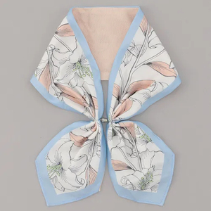 Pañuelo para el Cuello con Diseño Pintado a Mano Estilo Chino, Ligero y Transpirable para Mujer, Fibra de Poliéster + Nailon - Product Image 2