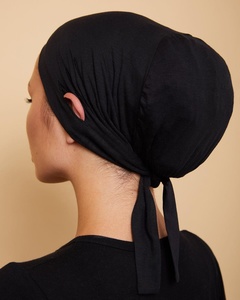 Cao cấp đàn hồi thoáng khí tre Jersey Ba khe dưới khăn Tie trở lại mềm chạm vào bên trong khăn hijab - Product Image 3