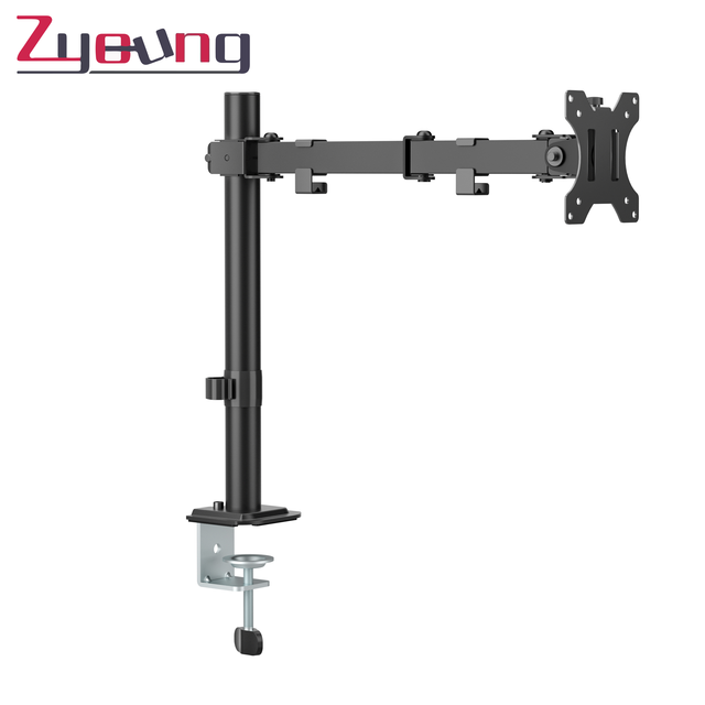 Economical Single Monitor Arm With Quck-release Joint  Monitor  Mount with Clamp & Grommet