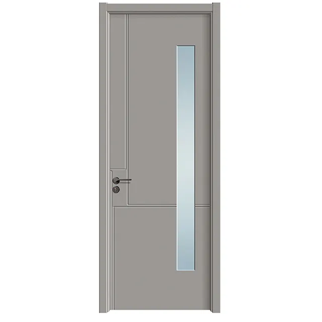 Made in China White Oak Interior Doors Solid Slab Doors Interior Door With Lock Wooden Skin With Fram Enatural