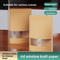 Sachet Doypack Personnalisé en Papier Kraft Imprimé par Héliogravure, Écologique, Compostable et Biodégradable, avec Fermeture Zip, pour Emballage Alimentaire, Anti-humidité