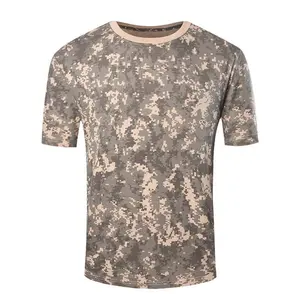 Custom Made Grey Digital Acu Camouflage T Shirt Tactical Men's T-Shirts