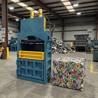 Presse à déchets hydraulique légère, compacteur de bouteilles en plastique, aplatisseur de canettes en aluminium pour petite station de recyclage, cour de recyclage