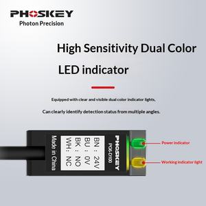 مستشعر كهروضوئي عاكس مربع الشكل PG6-D100 10-100 مم مع خاصية إخماد الضوء الخلفي PNP NPN NO NC 12-24 فولت تيار مستمر - Product Image 3
