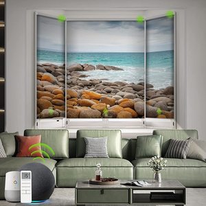 <span class=keywords><strong>Tende</strong></span> Oscuranti per Finestre con Controllo Intelligente, Stampa Digitale 3D Personalizzata di Immagini e Loghi, Protezione Solare per Uffici e Negozi - Product Image 5