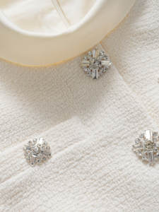 Robe jupe en tweed patchwork de style mille or, de haute qualité, nouvelle collection printemps 2026, S~P - Product Image 5