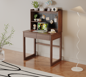 <span class=keywords><strong>Bureau</strong></span> d'étude en bois grande capacité avec étagère perforée et tiroirs, <span class=keywords><strong>bureau</strong></span> <span class=keywords><strong>informatique</strong></span> <span class=keywords><strong>multi</strong></span>-rangements et peu encombrant pour étudiants - Product Image 5