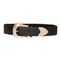 Ceinture large pour femmes, grande boucle dorée, sangle en cuir multicolore, ceinture élégante pour robes et tenues