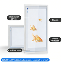 Écran transparent intelligent haute définition |   Vitrine interactive à écran tactile |   Affichage commercial intérieur pour les musées