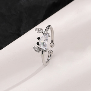 Anelli con Piccoli Granchi in Strass Luccicanti per Donne e Ragazze, Gioielli Unici e Carini a Forma di Animali Marini - Product Image 6