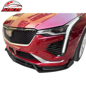 Protector de Parachoques Delantero para Cadillac CT4 2020-2026, Alerón Negro Mate de PP, 3 Piezas, Difusor, Protector de Mentón - Product Image 2