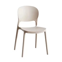 Chaise de salle à manger contemporaine sans accoudoirs Ocean Colors en plastique – dossier convertible pliable, écologique, empilable, imperméable pour hôtel