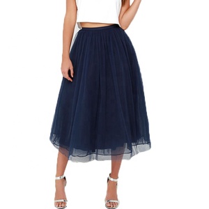 Falda de tul hasta la rodilla para mujer, tutú <span class=keywords><strong>en</strong></span> <span class=keywords><strong>capas</strong></span> hinchadas, venta al por mayor, 2022 - Product Image 1