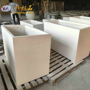 Nuevos Materiales de Construcción de Piedra UHPC, Jardinera de Hormigón con Acabado Natural, Hecha a Medida para Plantar en el Jardín - Product Image 1