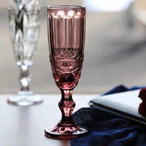 Flûtes <span class=keywords><strong>à</strong></span> <span class=keywords><strong>champagne</strong></span> personnalisées pour <span class=keywords><strong>mariage</strong></span>, design diamant, couleur vintage, verre <span class=keywords><strong>à</strong></span> <span class=keywords><strong>champagne</strong></span> 150 ml, bleu violet, verres de table pour fête - Product Image 5