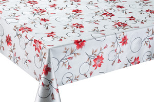 Nhà máy không thấm nước nổi 3D mantel oilcloth vàng vải Polyester PVC Vinyl Khăn trải bàn - Product Image 6