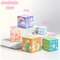 Cube Magique Personnalisé de Haute Qualité avec Logo, Puzzle de Vitesse 2x2, Cube 5x5x5cm en ABS, Boîte de Déplacement pour l'Entraînement à la Pensée