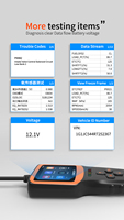 Lector de código portátil Herramienta de diagnóstico automático OBD2 Analizador de escáner automático Detector de fallas de limpieza de automóviles OBD2 Herramienta de mantenimiento de automóviles