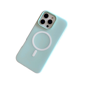 Cross-border 2-in-1 Jelly Magnetic case Plain Kickstand Holder Compatible for 17; Matte Protective <strong>Cover</strong> for 16 Pro - Product Image 5