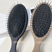 Brosse démêlante antistatique en gros avec picots métalliques et coussin pour le coiffage en salon de beauté - Pour femmes