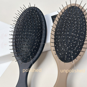 Brosse démêlante antistatique en gros avec picots métalliques et coussin pour le coiffage en salon de beauté - Pour femmes - Product Image 6