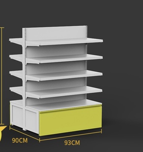 New Version Heavy Duty Supermarket <b>Stackable</b> Wire Storage Bin Display Stand Kitchen Assemble <b>Basket</b> with Bin Divider - Product Image 3