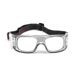 スポーツグラスバスケットボールフットボールバレーボール用の調整可能なストラップ付き男性用防曇保護安全メガネ - Product Image 1