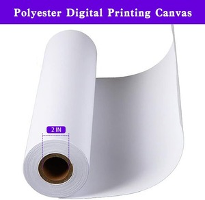 100% <span class=keywords><strong>Polyester</strong></span> vải Vải rộng định dạng mờ in kỹ thuật số nghệ sĩ <span class=keywords><strong>Polyester</strong></span> phun vải cuộn cho in phun - Product Image 3