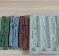 Moules en silicone modernes pour placage mural en pierre artificielle