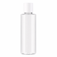 Flacon carré en plastique PET avec bouchon disque pour crème visage, shampoing, huile essentielle, lotion, sérum, produits de soin et cosmétiques