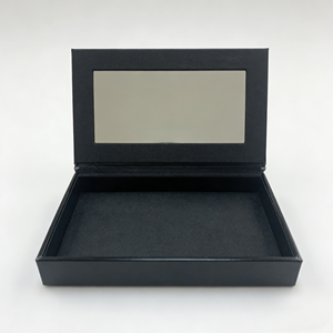 Boîte de <span class=keywords><strong>palette</strong></span> de maquillage personnalisée biodégradable et recyclable avec miroir, pour fards à paupières, poudre libre et compacte, en carton ondulé imprimé sur mesure - Product Image 1