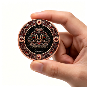 Moneta Commemorativa Lady Luck Casino Royale 1 Oz in Rame, Edizione 2026, Moneta Sfida Lady Luck, Moneta Portafortuna Poker - Product Image 3